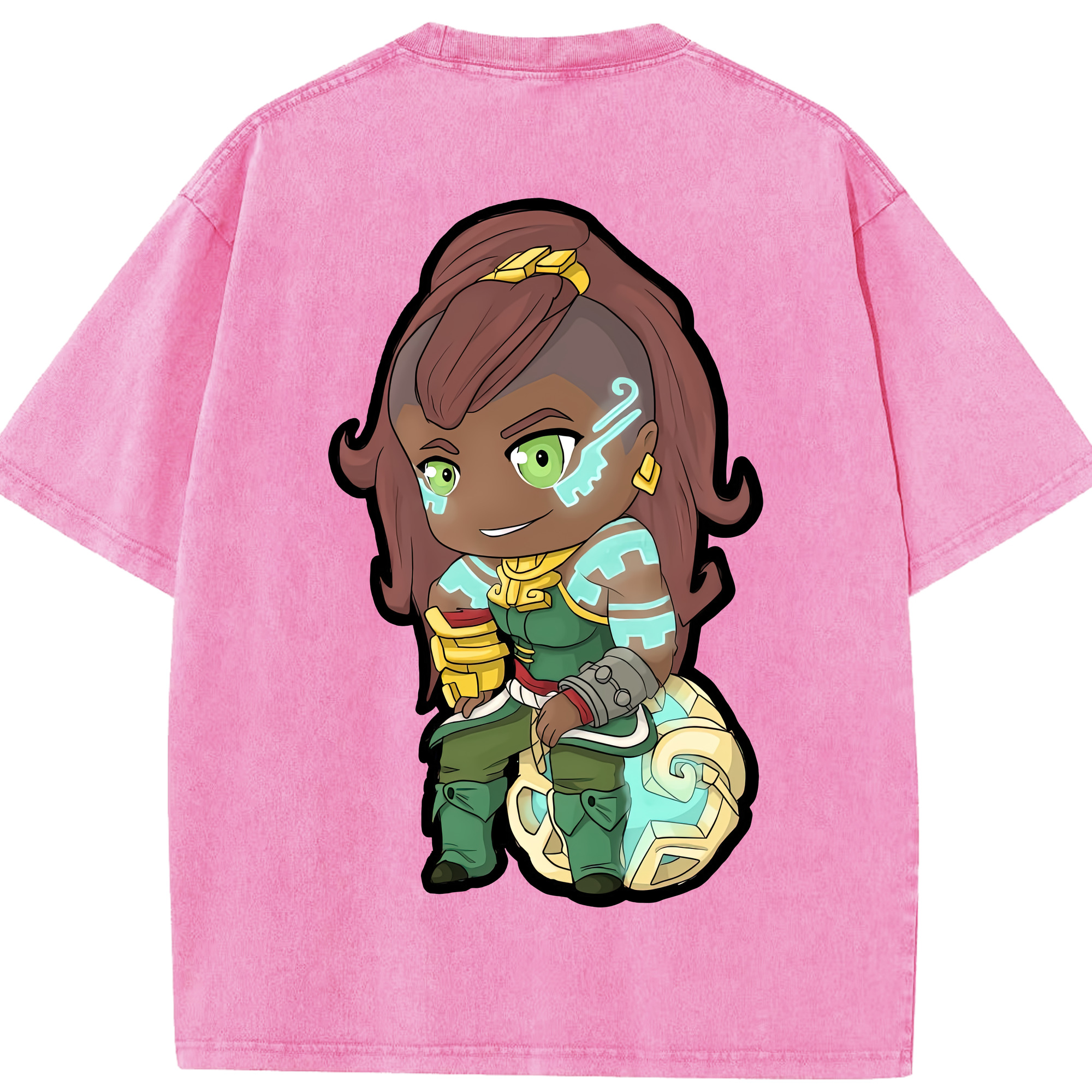 （画像用） ちいかわ ハチワレ Chii-kawa hachiware 綿100% ヴィンテージ風 半袖Tシャツ（背面プリント）
